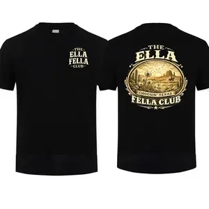 Ella Fella Club Texas Cowboy Shirt, Retro Western Graphic Tee, Vintage Desert Cactus T-Shirt High Impact Hero Style Mens Clothing Gift for Men Men Top, Menswear, Gift Father's Day