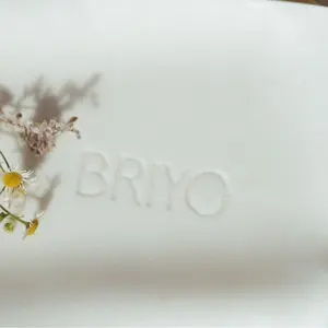 BRIYO Original Cloth for Daily Facial Cleansing - Reusable PVA Material, Gentle Skin Care, 160mm x 160mm, Cosmetic Essential