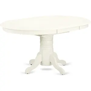 HomeStock Dining Table, Artistic Accomplishment Oval Dining Table  an Oval Wooden Table Top with 18 Butterfly Leaf  Pedestal Base Suitable for Large Gatherings Elegant Dining Table for Dining Spaces