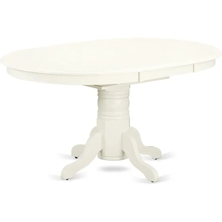 HomeStock Dining Table, Artistic Accomplishment Oval Dining Table  an Oval Wooden Table Top with 18 Butterfly Leaf  Pedestal Base Suitable for Large Gatherings Elegant Dining Table for Dining Spaces