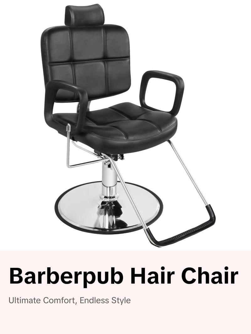 BarberPub All Purpose Hydraulic Barber Chair Salon Beauty Spa Chair Shampoo Recliner 2059