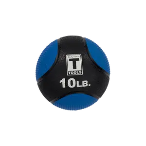 10LB Blue and Black Medicine Ball for Exercise and Fitness