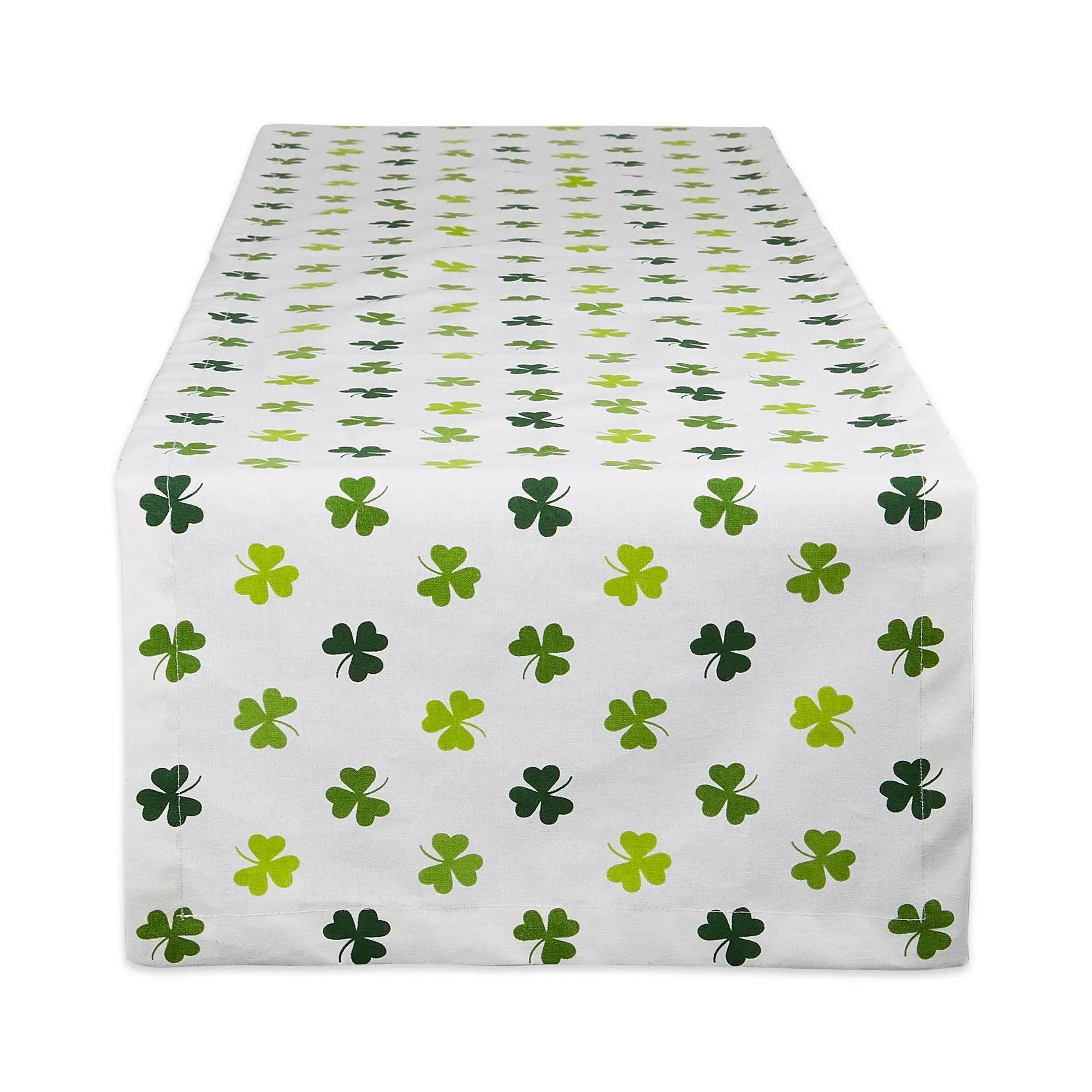 Design Imports Shamrock Shake Print Table Runner "14x72"