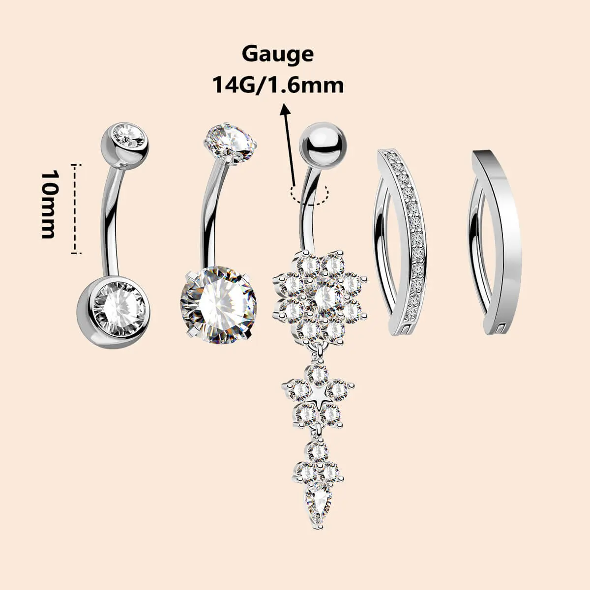 Flower Set Silver