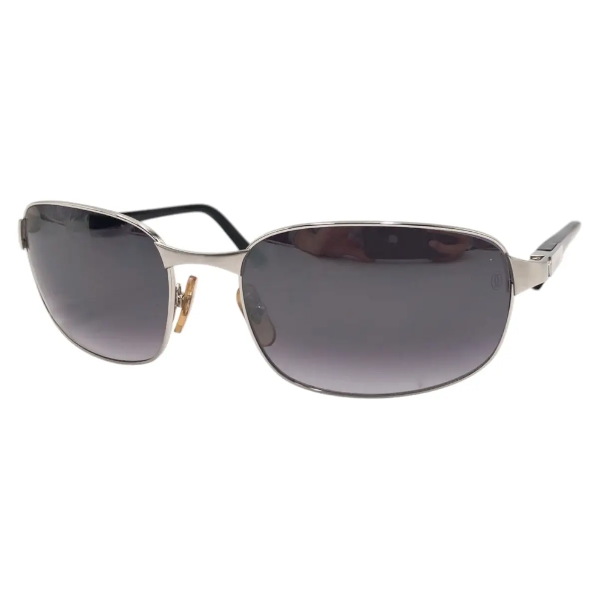 Pre-owned Cartier Plastic Small Leather Goods Santos Sunglasses