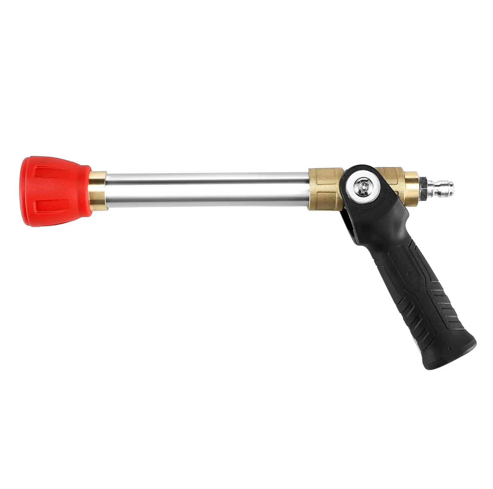 RIDGE WASHER High Pressure Water Nozzle Kit - Adjustable Dual Mode Twist Nozzle, Long Range Shooter Tip, Extension Wand, Father's Day Gift for Car Washing & Maintenance, Adjustable Nozzle