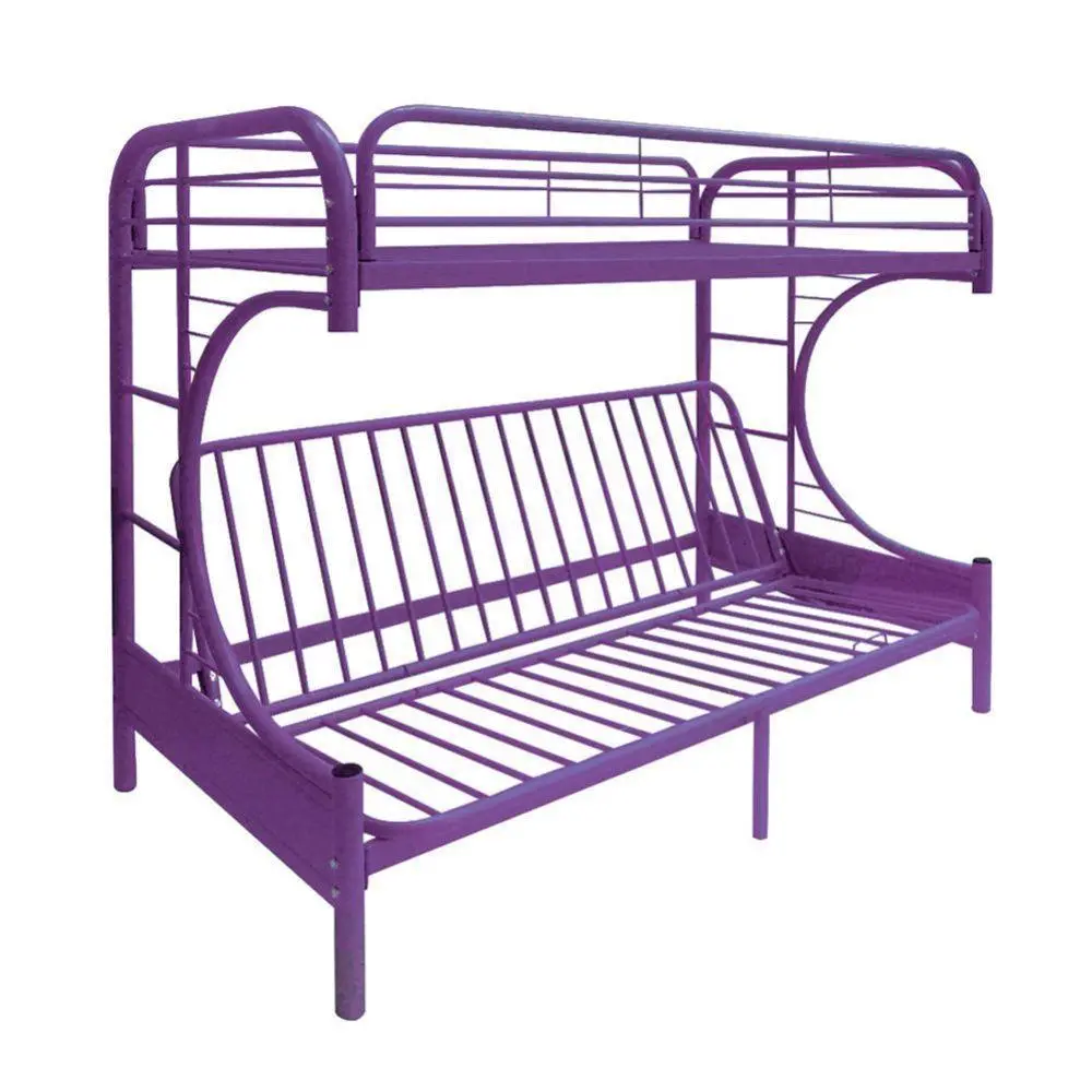 ACME Eclipse Twin/Full/Futon Bunk Bed, Purple