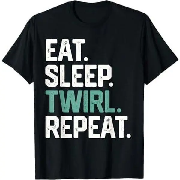 Baton Twirling Shirt Majorette Marching Band Girls Dance Tee