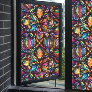 Volume 1 window film, privacy film, stained glass window film, window tint for home, one way bathroom privacy window film, Electrostatic window film, suitable for bathrooms, offices, doors, etc, Interior decoration accessories