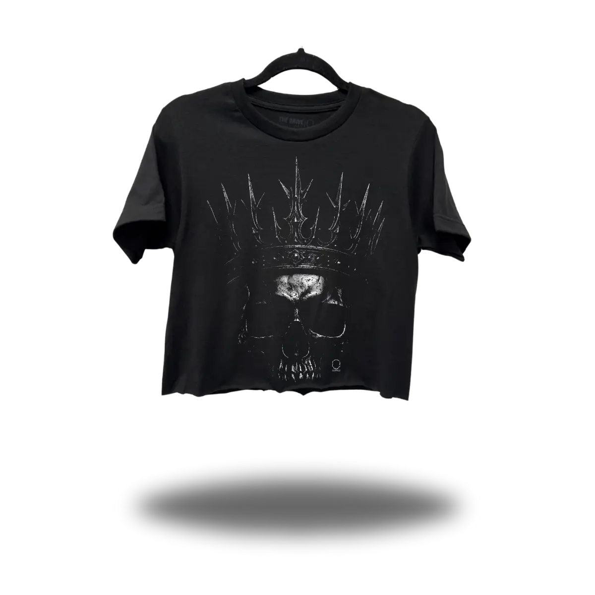TheDriveClothing IRON SKULL Black Crop Tank Top – Unisex Road Rash Graphic Tee, Y2K Streetwear Biker Crop Top, Gym Fit, Casual Urban Outfit, Concert Ready, 100% Ring-Spun Cotton