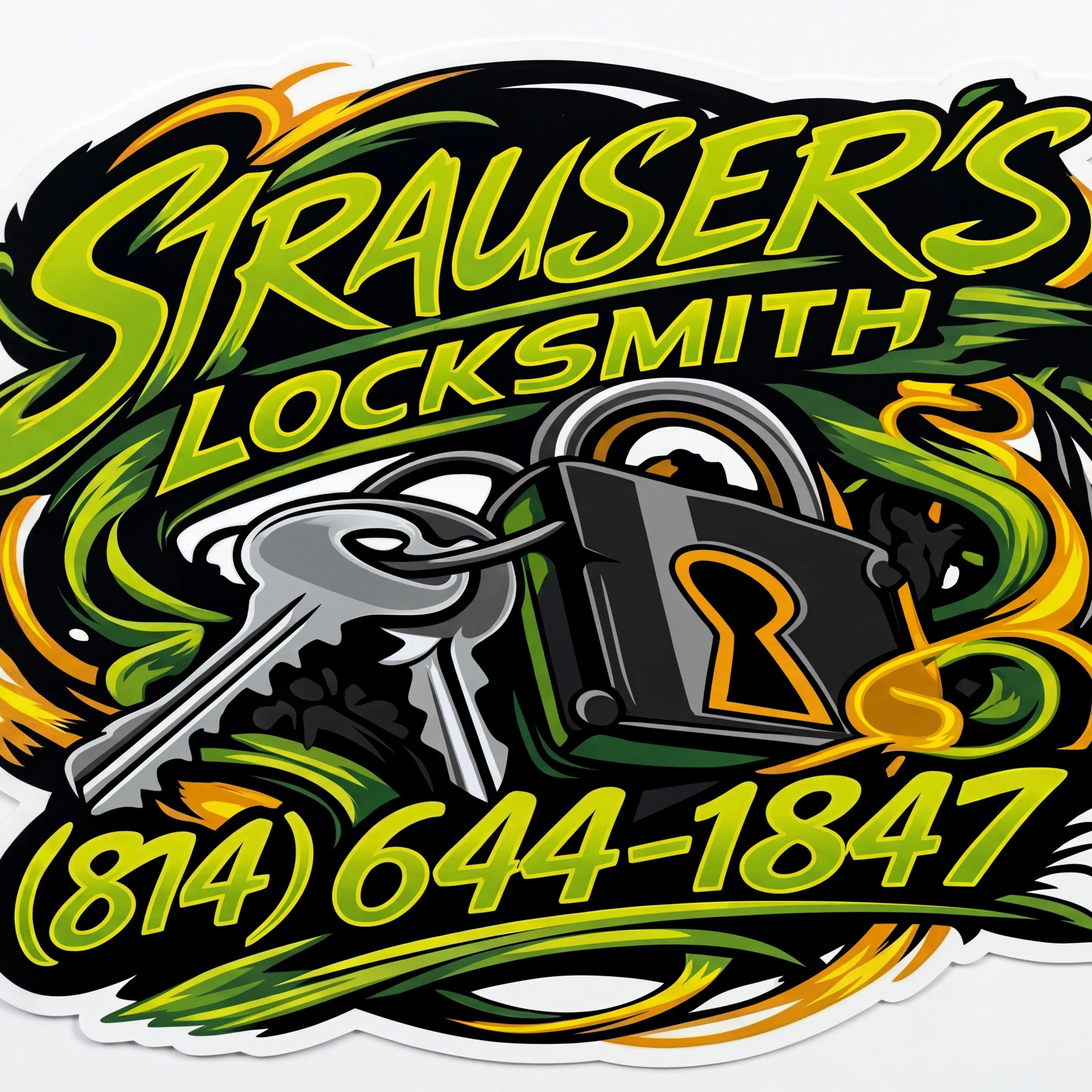 Strausers Locksmith Helmet Window or Helmet Deca