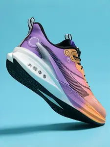 Parent - child White - Orange - Yellow Gradient Multi - color Sports Shoes, Dynamic Trendy Style, Breathable Mesh, Comfortable & Eye - catching, Ideal for Parent - child Outdoor Running & Daily Travel