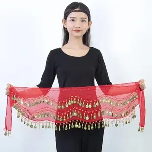 2025 Summer Hot Seller 128 Coin Belly Dance Waist Chain with 3-Layer  Hip Scarf - Indian Dance, Stage Performance