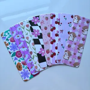 Strawberries & Flowers Bookmarks - Colorful Designs with Strawberries and Flowers