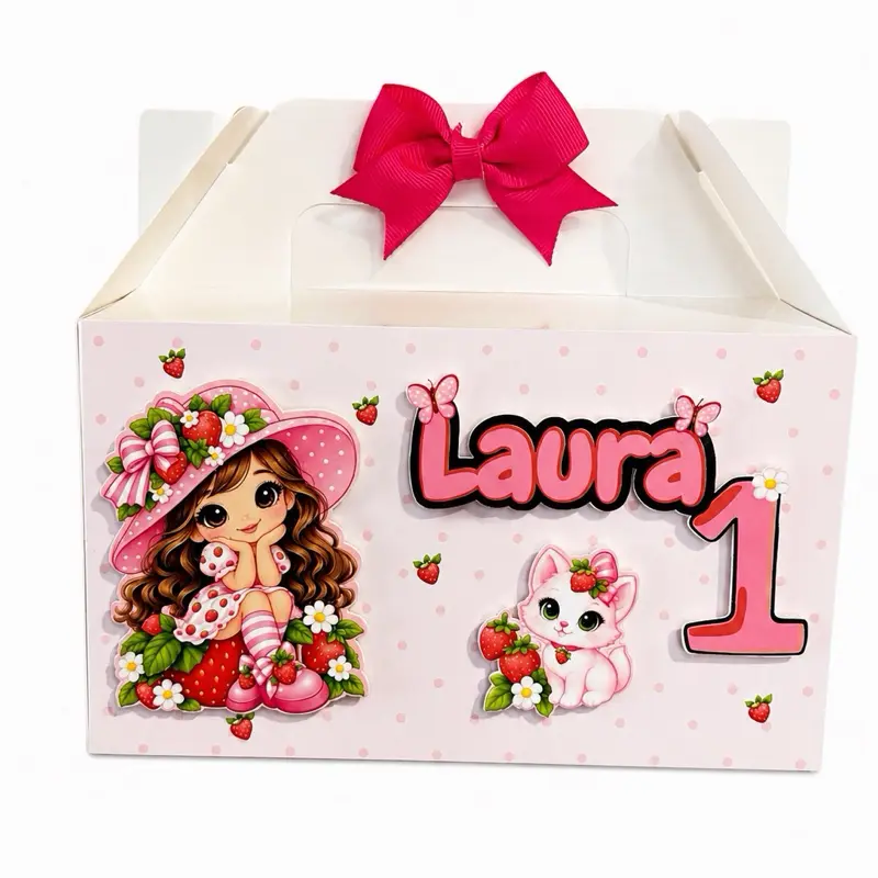 Personalized Birthday Party Favor Box – Custom Name & Age