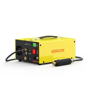 SMACO Shoebox 1A Portable High Pressure Air Compressor 4500 PSI 300 Bar Compact Electric Air Pump With Auto Stop Oil Water Separator Dual AC DC Power 110V 220V 12V For Paintball Tanks PCP Equipment And 0.5L To 1L Mini Scuba Cylinders