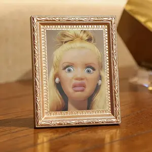 Shockingly Cute Fashion Doll with Wide-Eye Design, Magnetic Fridge Magnet, Quirky Pop-Art Inspired Decoration, Perfect Gift for Collectors