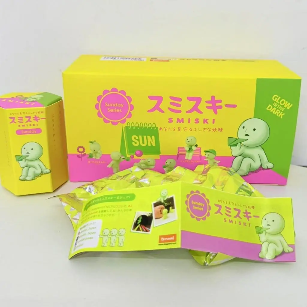 Cute Smi.ski Sunday Series Mystery Blind Box – Mini Glow Figure Home & Office Decor
