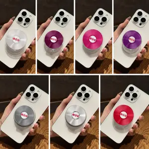 Vintage Vinyl Record Phone Grip Set Music Lover Aesthetic Phone Stand Holder Colorful Disc Design Trendy Phone Accessories Gift For Teens And Friends