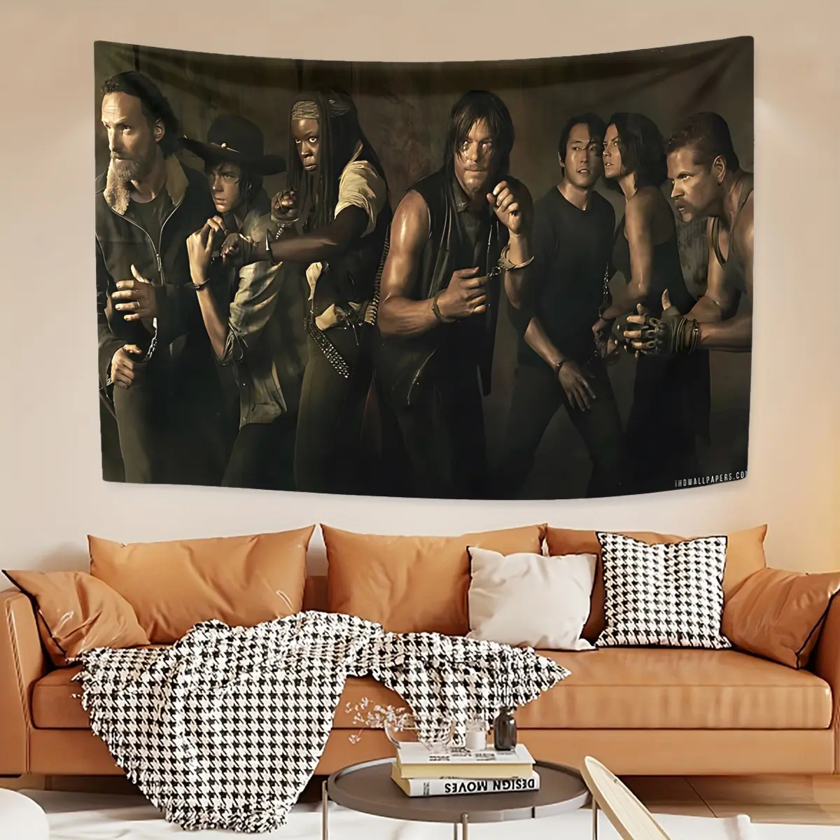 This The Walking Dead, decorative tapestry background cloth thickened soundproof tapestry, velvet thermal tapestry, bedroom living room office decorative Wall Tapestry, fine and beautiful printing, the perfect Christmas gift for family and friends.