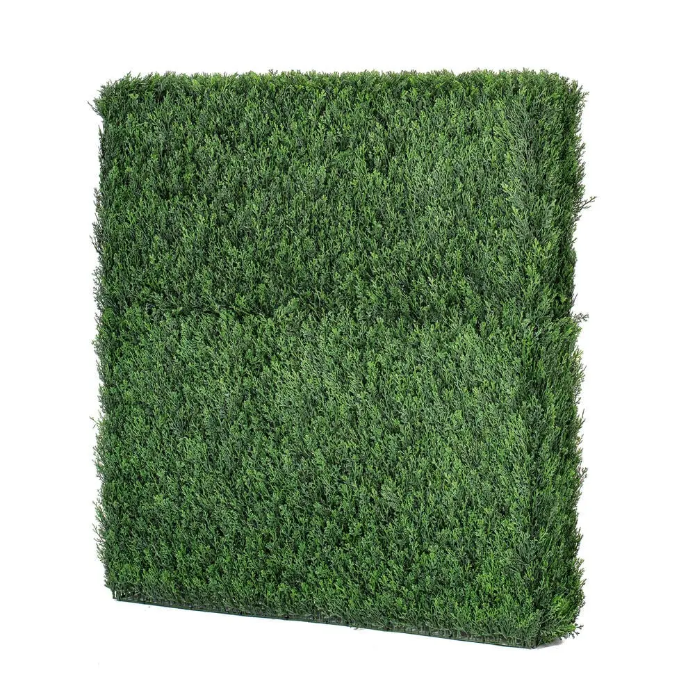 Vickerman TP201348 Durable Easy-Install Artificial Cedar Hedge, 48"x12"x48", Home Improvement Garden Accessory, Office Decor, 48" X 12" X 48"