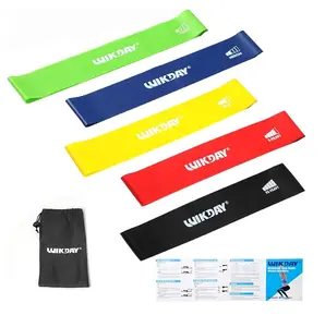 Resistance Bands Set for Workout – Loop Exercise Bands for Men & Women | Booty, Legs, Strength Training, Crossfit, Physical Therapy, Home Gym (Set of 5)