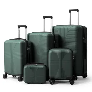 Luggage Sets 5 Piece Suitcases with Wheels, Suitcase Set ABS Hard Case Luggage with Spinner Wheels Durable Travel Luggage
