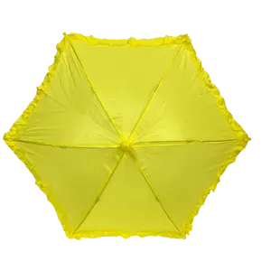 Yellow Umbrella with Ruffle 14.5" (Each)