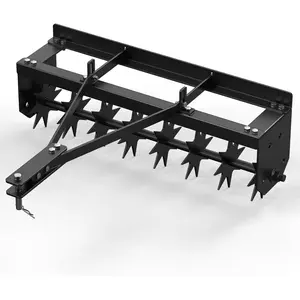 Tow Behind Spike Aerator, 32 in Tow Behind Aerators with Durable Steel Tines Lawn Soil Penetrator with Extra-Wide Tow Bar for Lawn, Farm, Planting