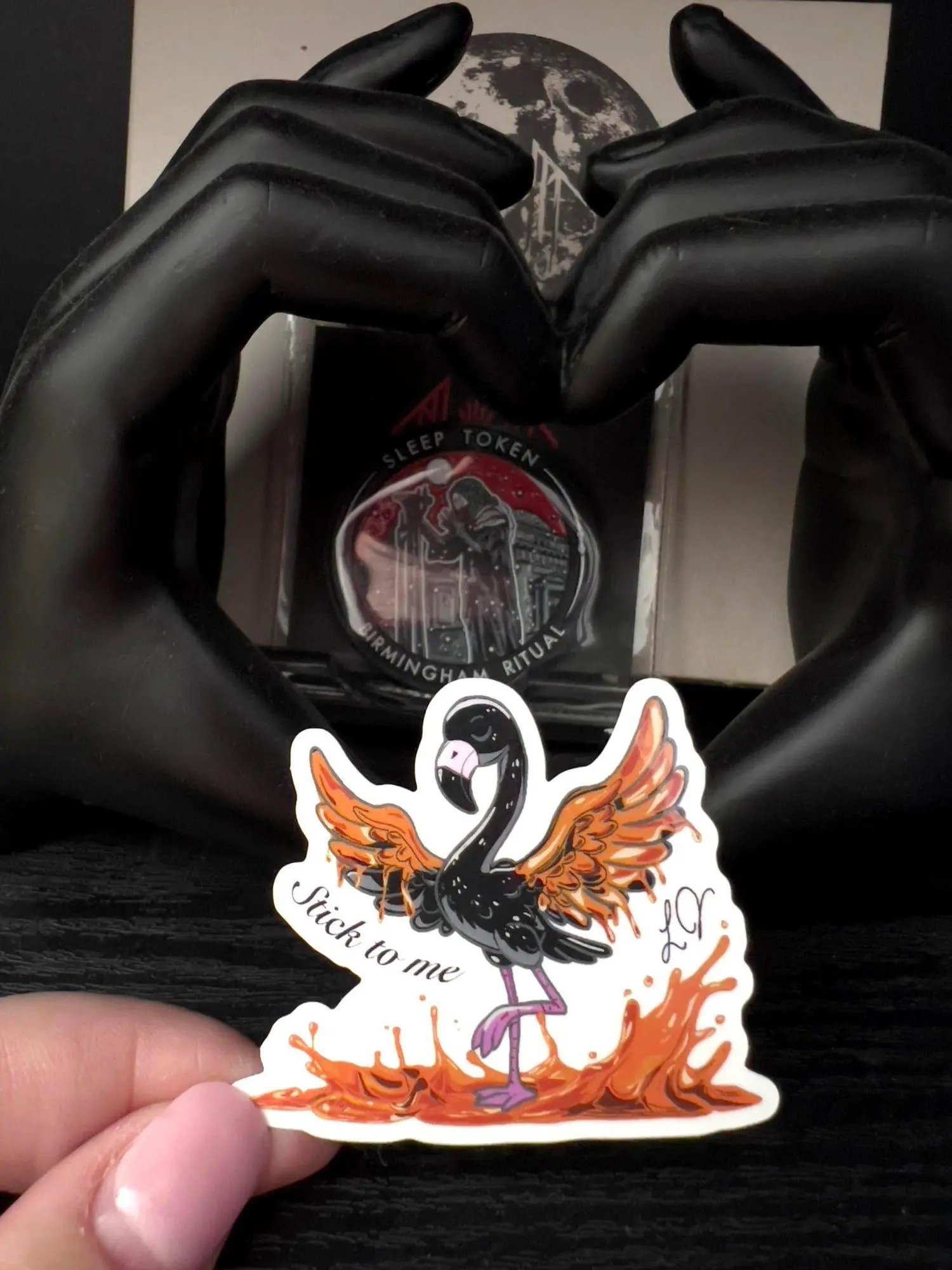 Sleep Token Sticker, Jerry - Even is Arcadia - Caramel - Stick to me - Black Flamingo - Music band - Vessel SNG