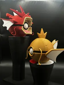Shiny Magikarp & Shiny Gyarados Pokeballs (with stands)