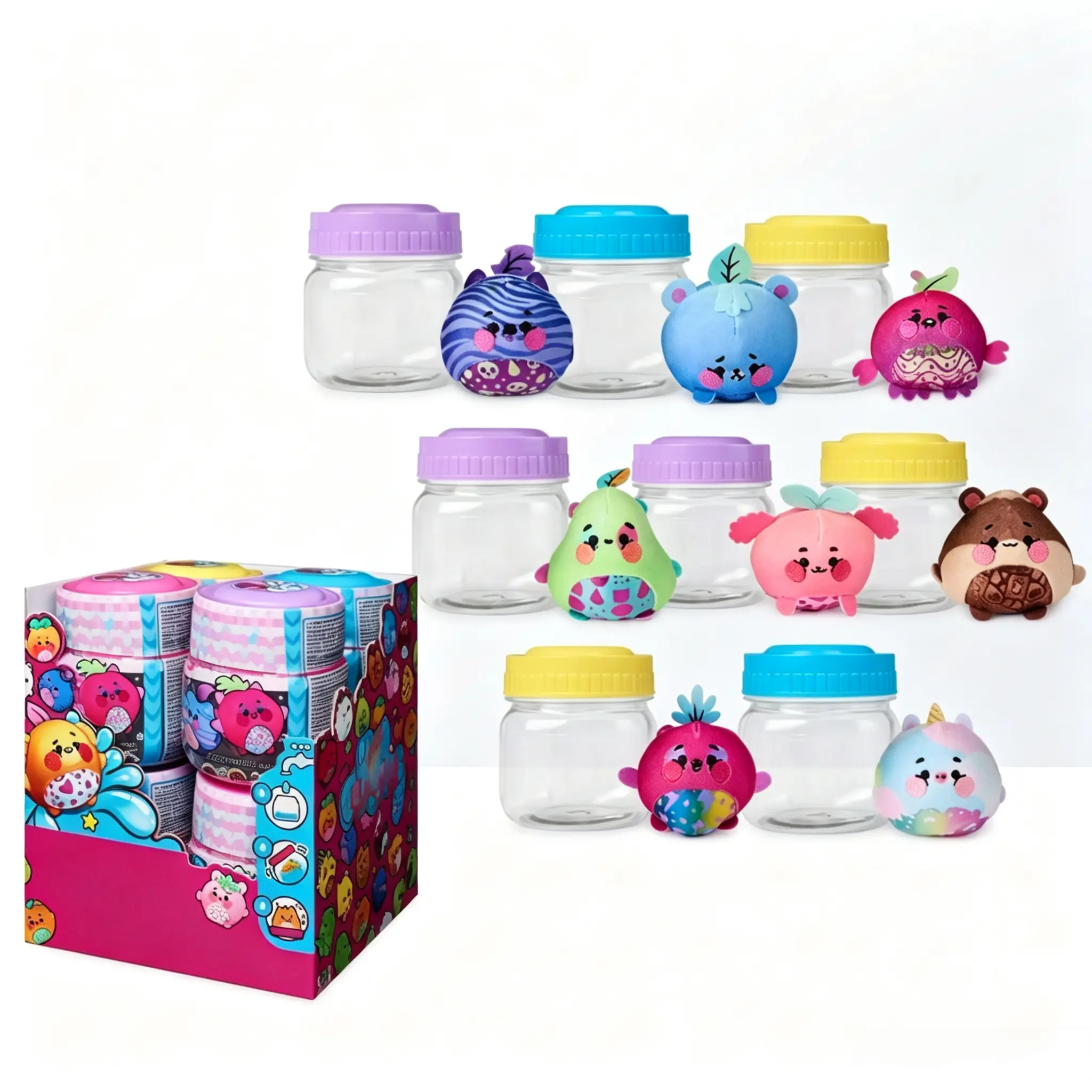 2026  Mystery Jar Squishy, Water-Activated Surprise Reveal, Fidget Plush Sensory Collectible, Ideal Gift for Kids Ages 5+
