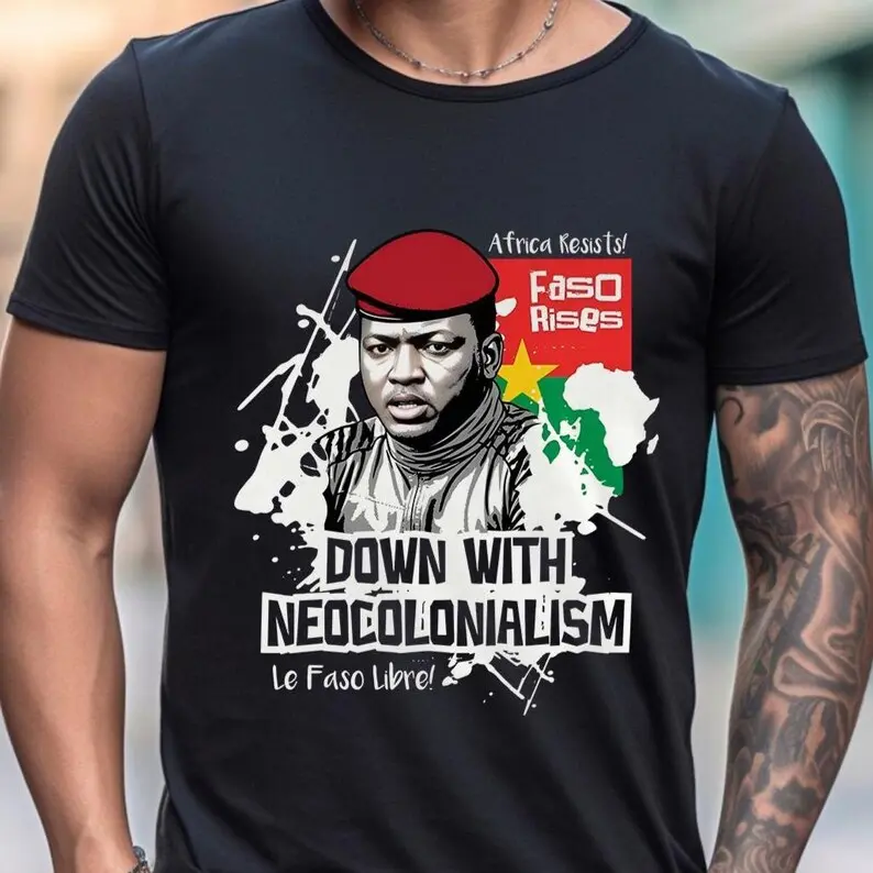 Ibrahim Traore Shirt, Africa support T-shirt, African Independence Gift, Revolutionary, Burkina Faso Politics Tee, President Ibrahim Traore Classic Cotton