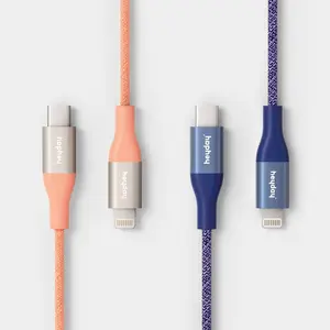 10 USB-C to Lightning Braided Cable - 2pk - heyday Peach Future Dusk