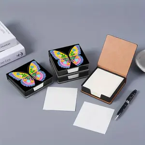 Butterfly Diamond Painting Storage Box, 5D Diamond Art Organizer Case with Sponge Lining for Beads, Tools, DIY Craft Supplies