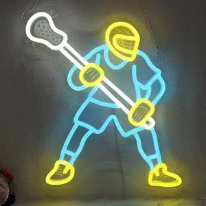 Hockey Neon Light - Adjustable Sports Wall Decor Strip, USB Powered, Unique Hockey Gift, Men's Cave College Dorm Hockey