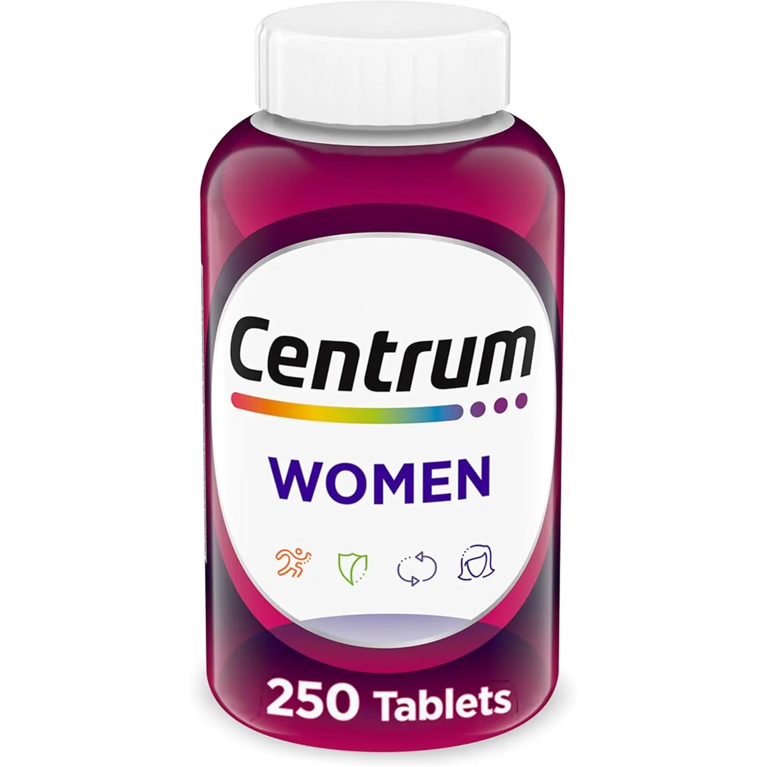 Multivitamin for Women, Multimineral Supplement with Iron, Vitamin D3, B Vitamins and Antioxidant Vitamins C and E, Gluten Free, Non-GMO Ingredients - 250 Count