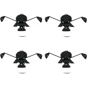 LED Garage Light, 80W 8000 Lumen Ceiling Lights with 3 Adjustable Panels, E26/E27 6500K Daylight Light Bulb Fixture LED Lights for Garage, Barn, Attic Workshop Bay Light (80W 4Pack)