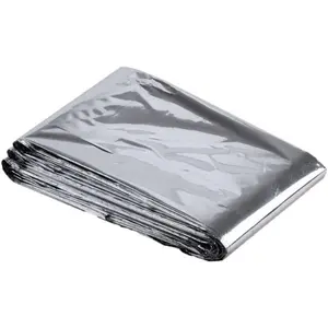 Emergency Mylar Thermal Blankets - 12 Pack| Survival Space Fire Blankets for Outdoor Adventures, Marathons, First Aid| Waterproof & Windproof