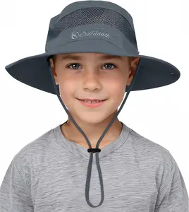 Sun hat for Girls Boys Outdoor Breathable Sun Protection UPF 50+ Cap Wide Brim Summer Beach Bucket hat