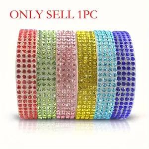 Crystal Self-Adhesive Strip, 0.9cm X 90cm Rhinestone Trim, DIY Craft & Jewelry Making Accessory, Ideal for Bags & Garment Decoration
