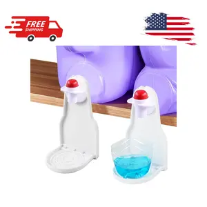 2PCS Laundry Detergent Dispenser Cup Holder, Fabric Softener Drip Catcher Effort