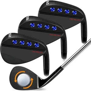 Golf Wedge Set, 52 Gap Wedge, 56 Sand Wedge, 60 Lob Wedge, Full CNC Milled  for Max Backspin, 52 56 60 Golf Wedge Set, Right Hand