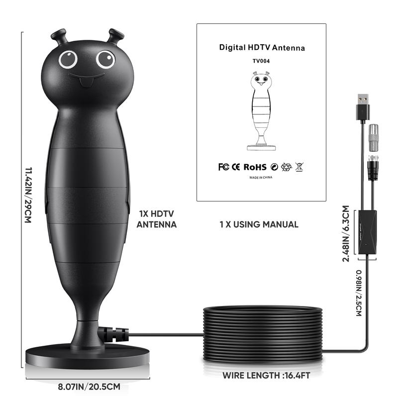 TV Antennas, HD Digital Antenna for Smart TV Indoor, Digital tv Antenna Indoor for Local Channels-Support for Type of HDTV Digital TV's, Easy Installation for Apartments, Long Range Coverage,  No Monthly Bill, Enjoy Local Channels