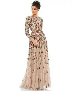 Mac Duggal 5533 Mother of the Bride Long Sleeve Formal Dress