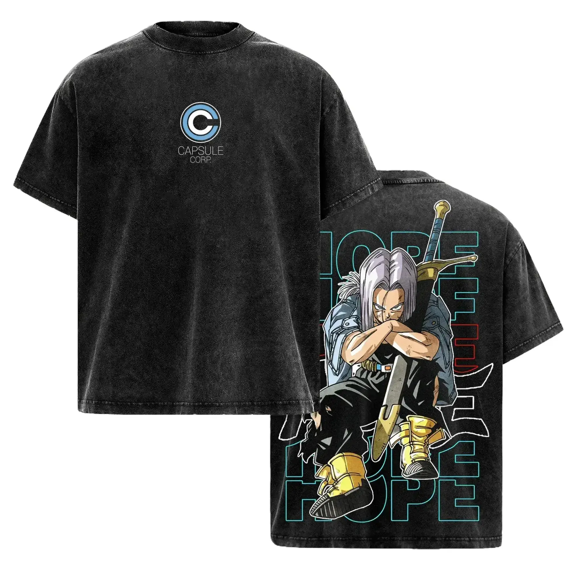 Anime girl acid wash tee,fym fit street wear stylish fashion,JJBA Jolyne Kujo Stone Ocean,Short Sleeve Cotton Unisex Retro Tee