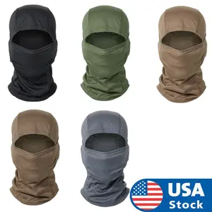 5PCS Solid Breathable Balaclava Face Mask Set for Men and Women, Ideal for Motorcycling and Skiing, UV Protector Full Face Coverage