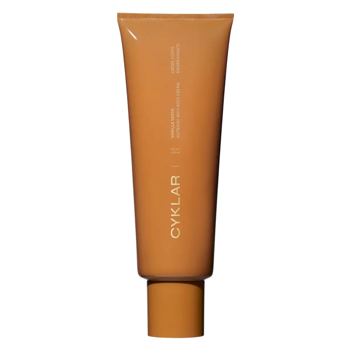 CYKLAR Hydrating Body Cream, 48-Hr Moisture, Non-Greasy Vanilla Verve Scent - Niacinamide, Squalane, Banana Flower for Smoother Skin, Fast-Absorbing, 8 oz Tube