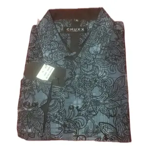 203 b3 grey Men's Casual Long-Sleeve Shirt in Various Colors - Menswear chuxx brand