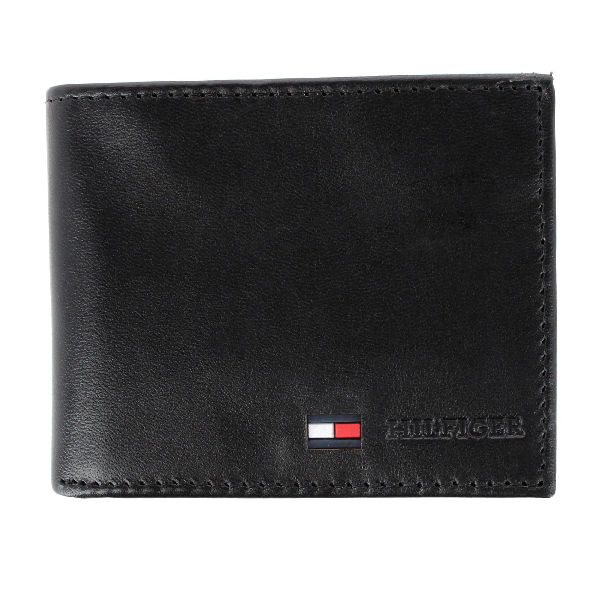 Tommy Hilfiger Men's Leather Stockton Bifold Coin Wallet, Bifold Wallets